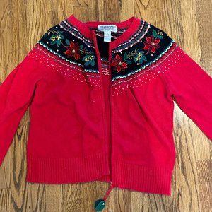 Tiara International Vintage Christmas / Floral Sweater